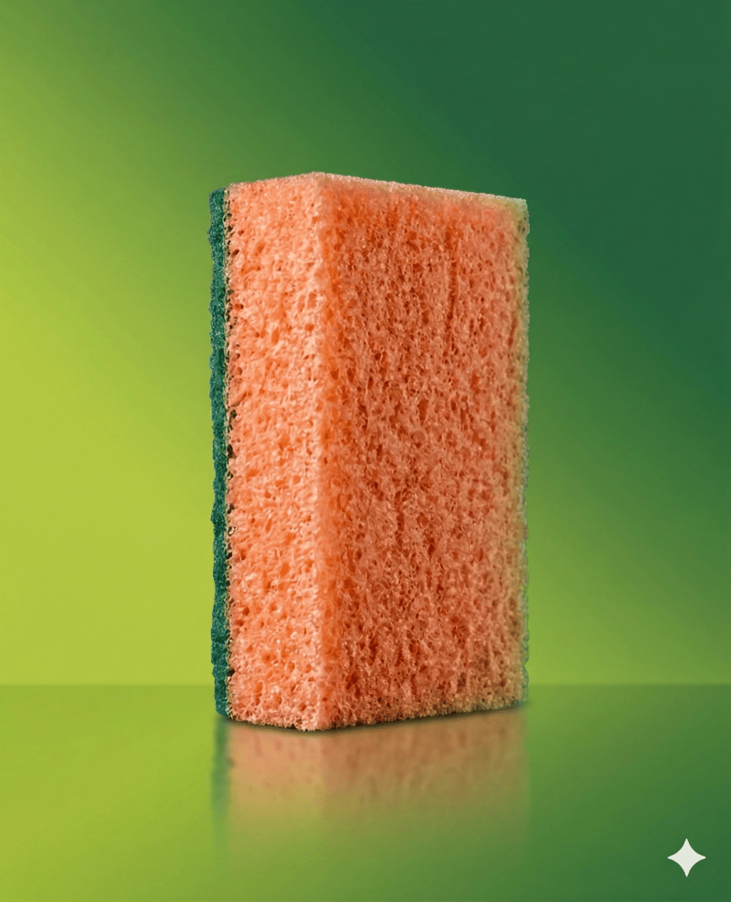 Plastic sponge