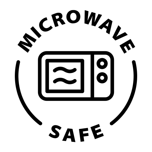 Microwave Safe label icon
